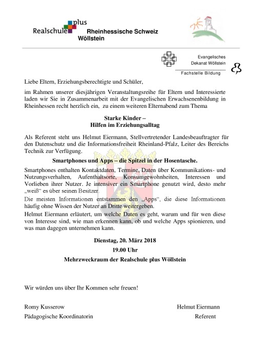 Elternabend März 2018