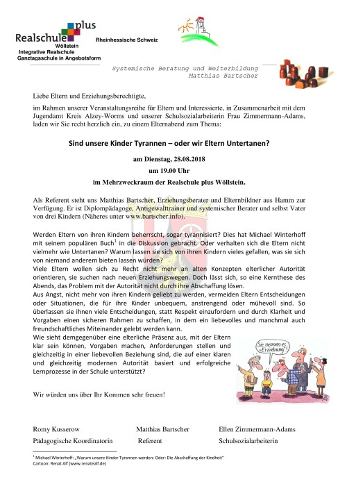 Elternabend am 28.08.2018