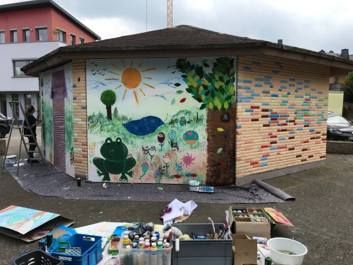 Graffiti-Projekt im Wöllsteiner Park