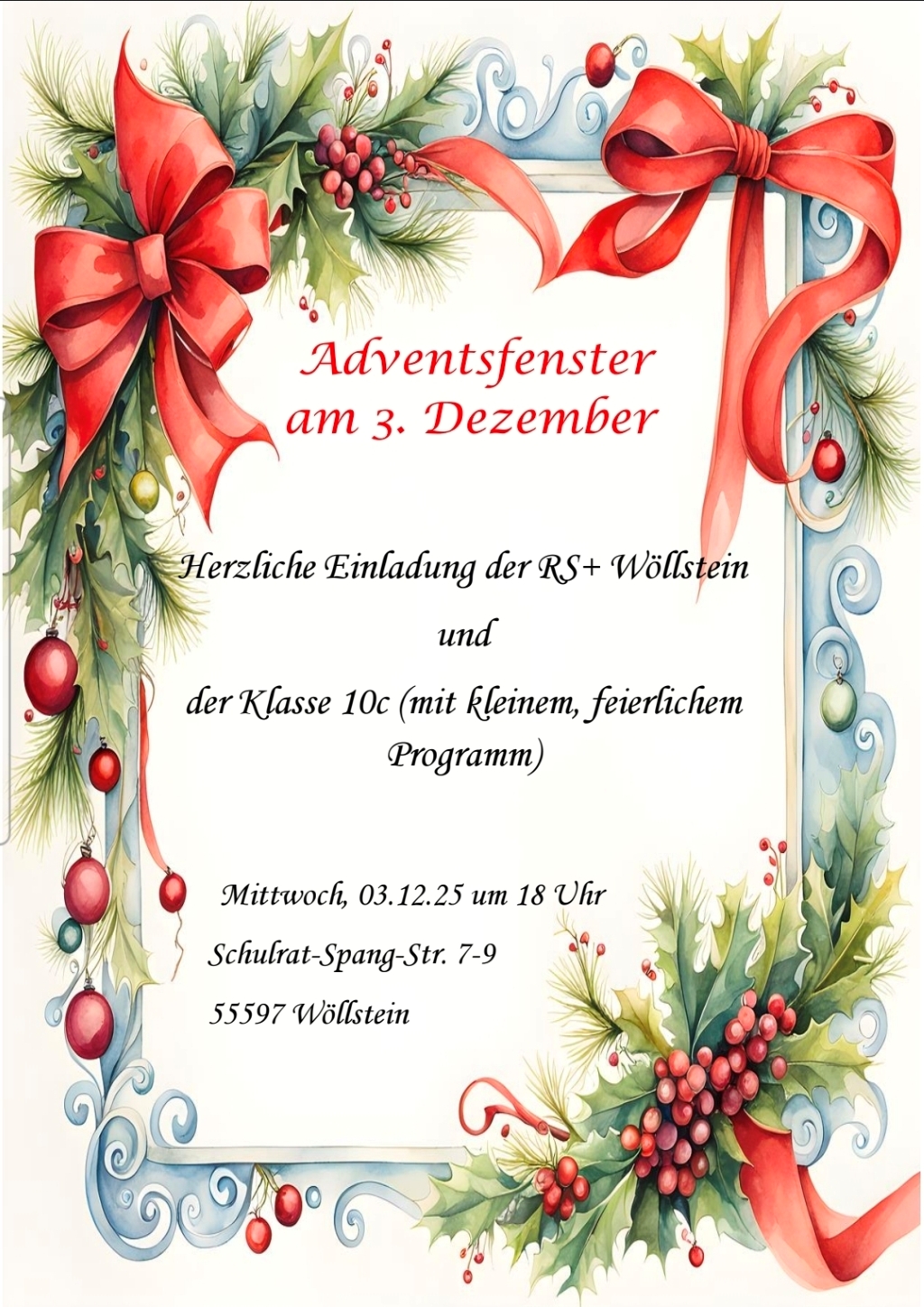 Adventsfenster am 3. Dezember